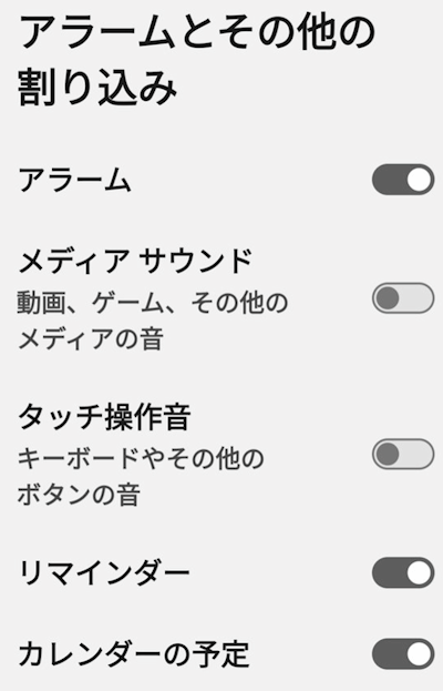 アラームについて